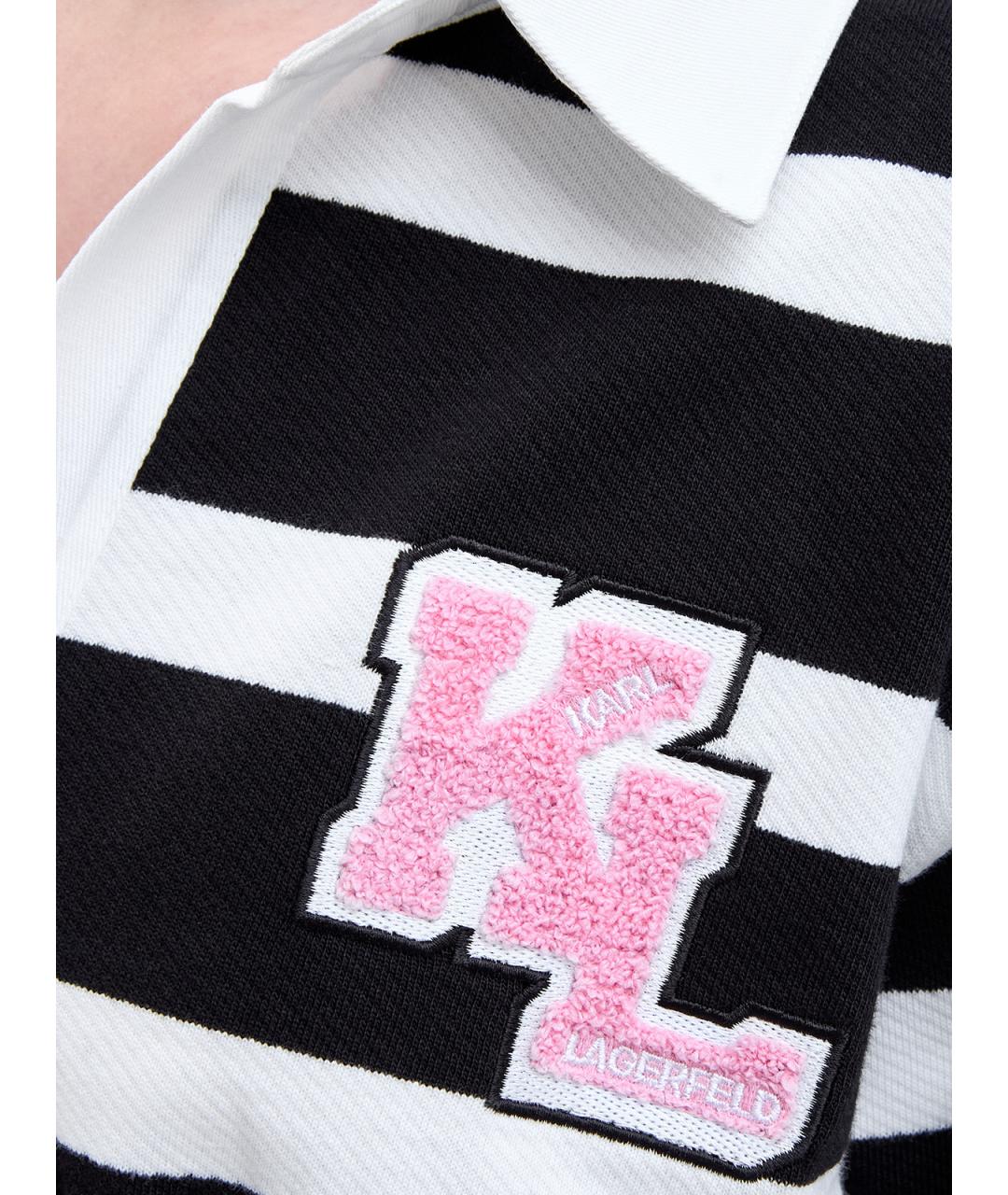 KARL LAGERFELD Мульти хлопковое повседневное платье, фото 5