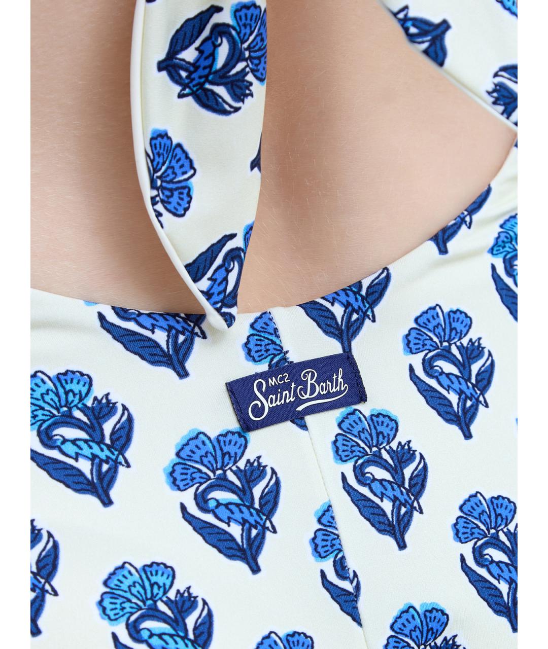 MC2 SAINT BARTH Синий полиамидовый купальник, фото 4