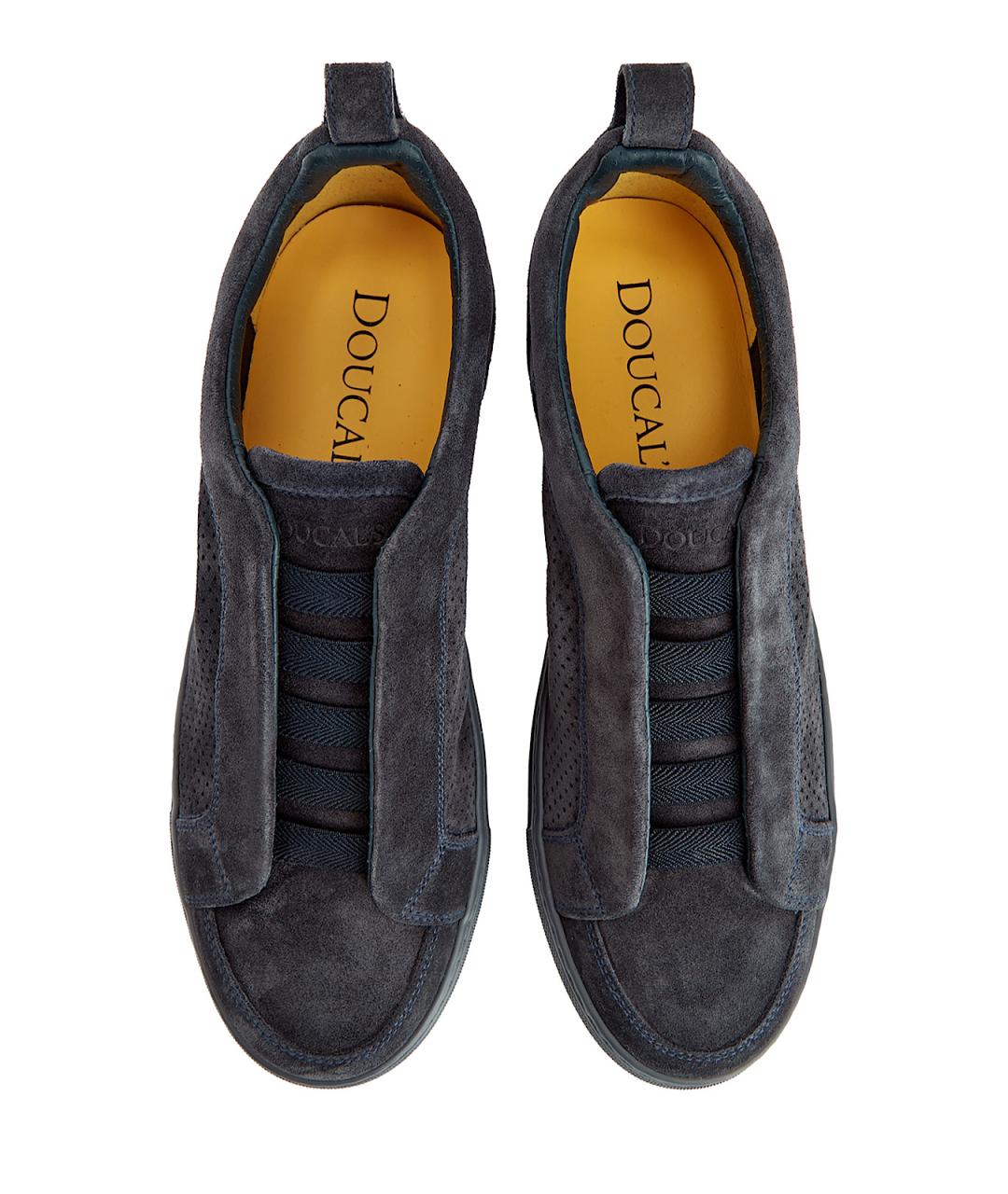 DOUCAL'S Серые замшевые низкие кроссовки / кеды, фото 5