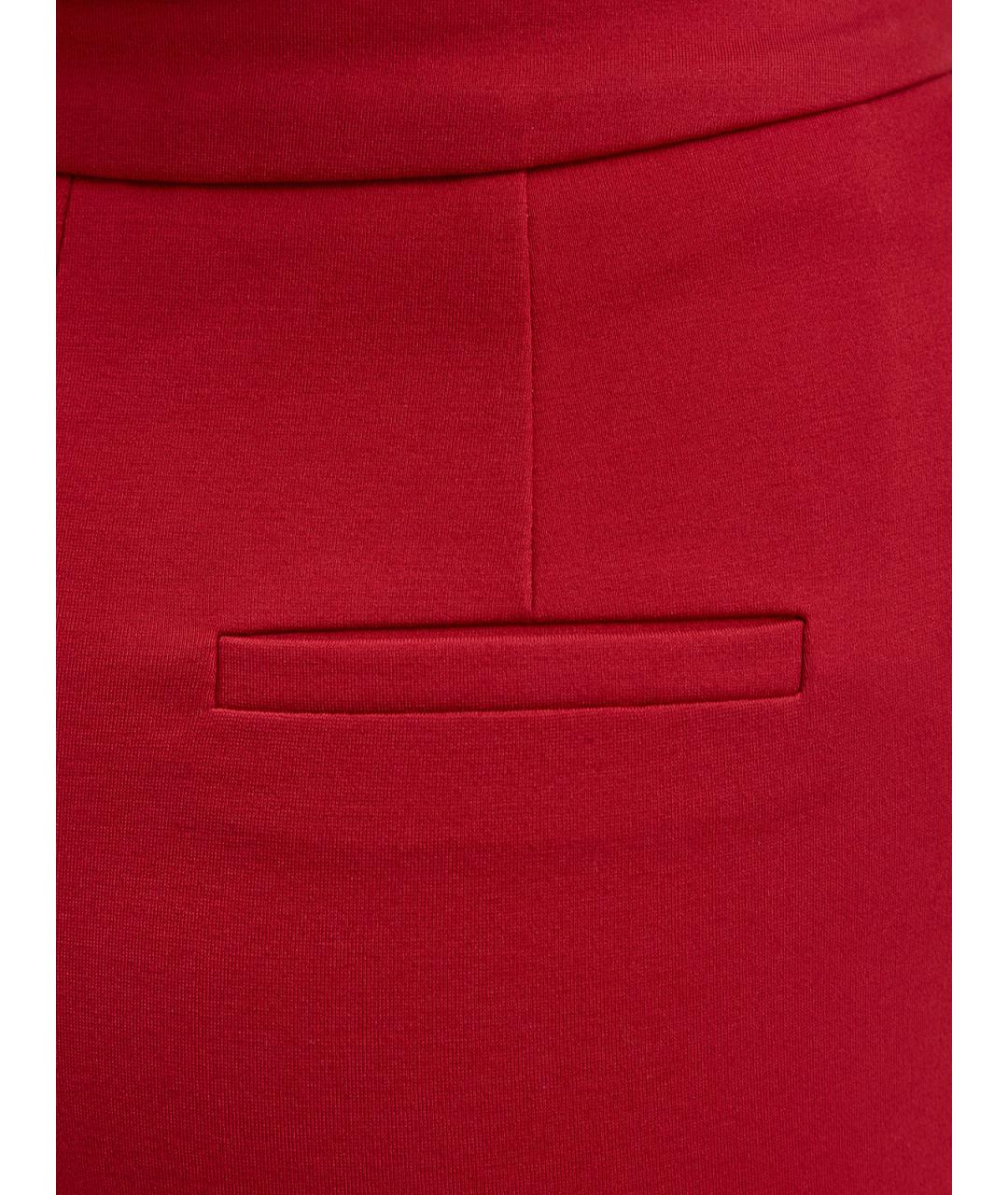 KARL LAGERFELD Красные вискозные брюки узкие, фото 5