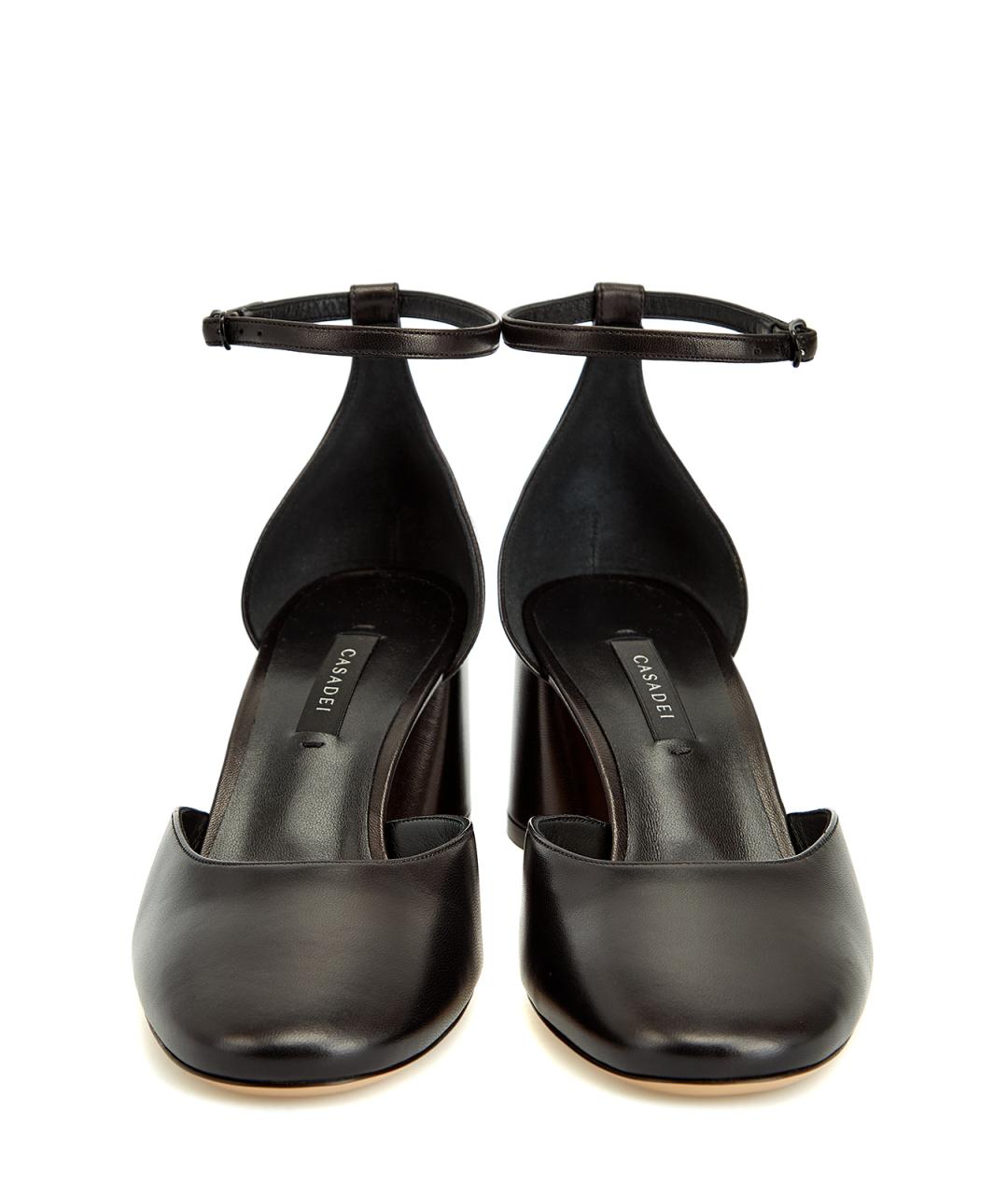 CASADEI Черные кожаные туфли, фото 6