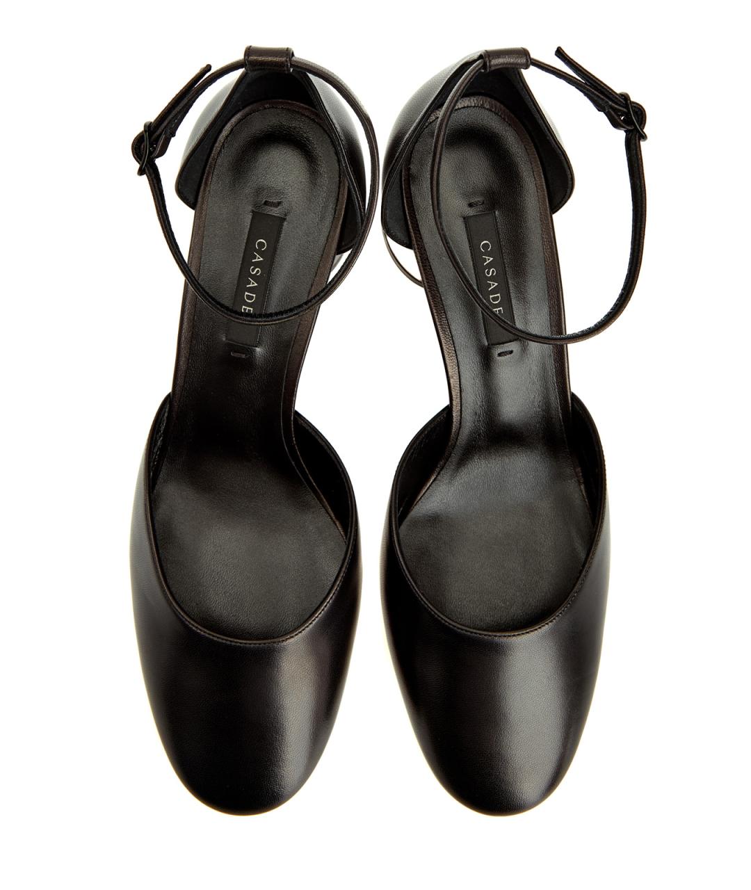 CASADEI Черные кожаные туфли, фото 5