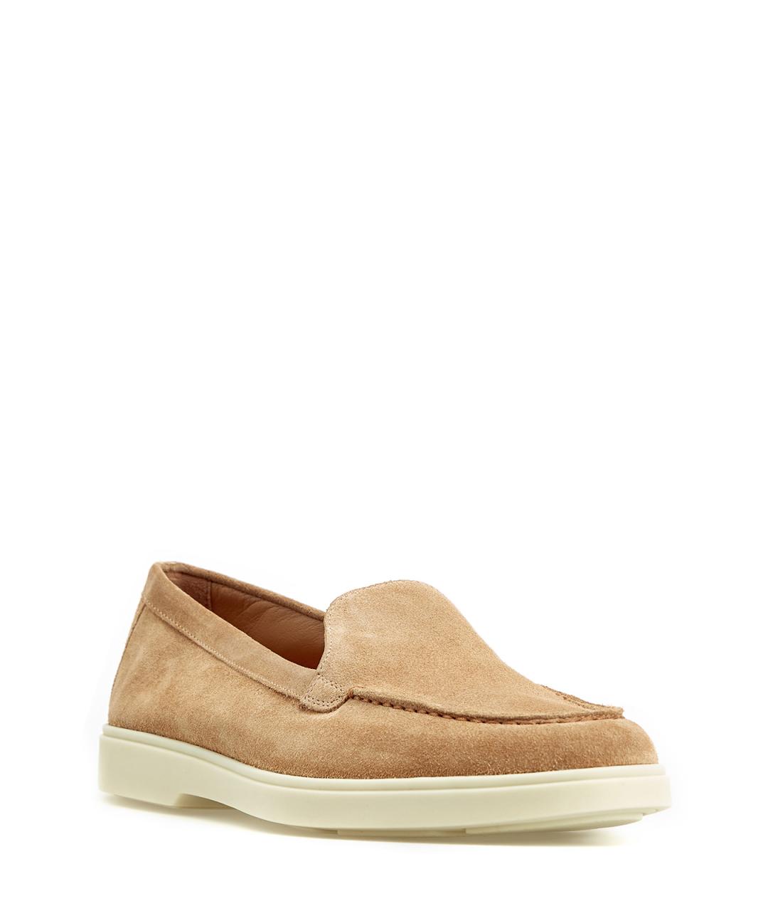 SANTONI Коричневые замшевые лоферы, фото 3