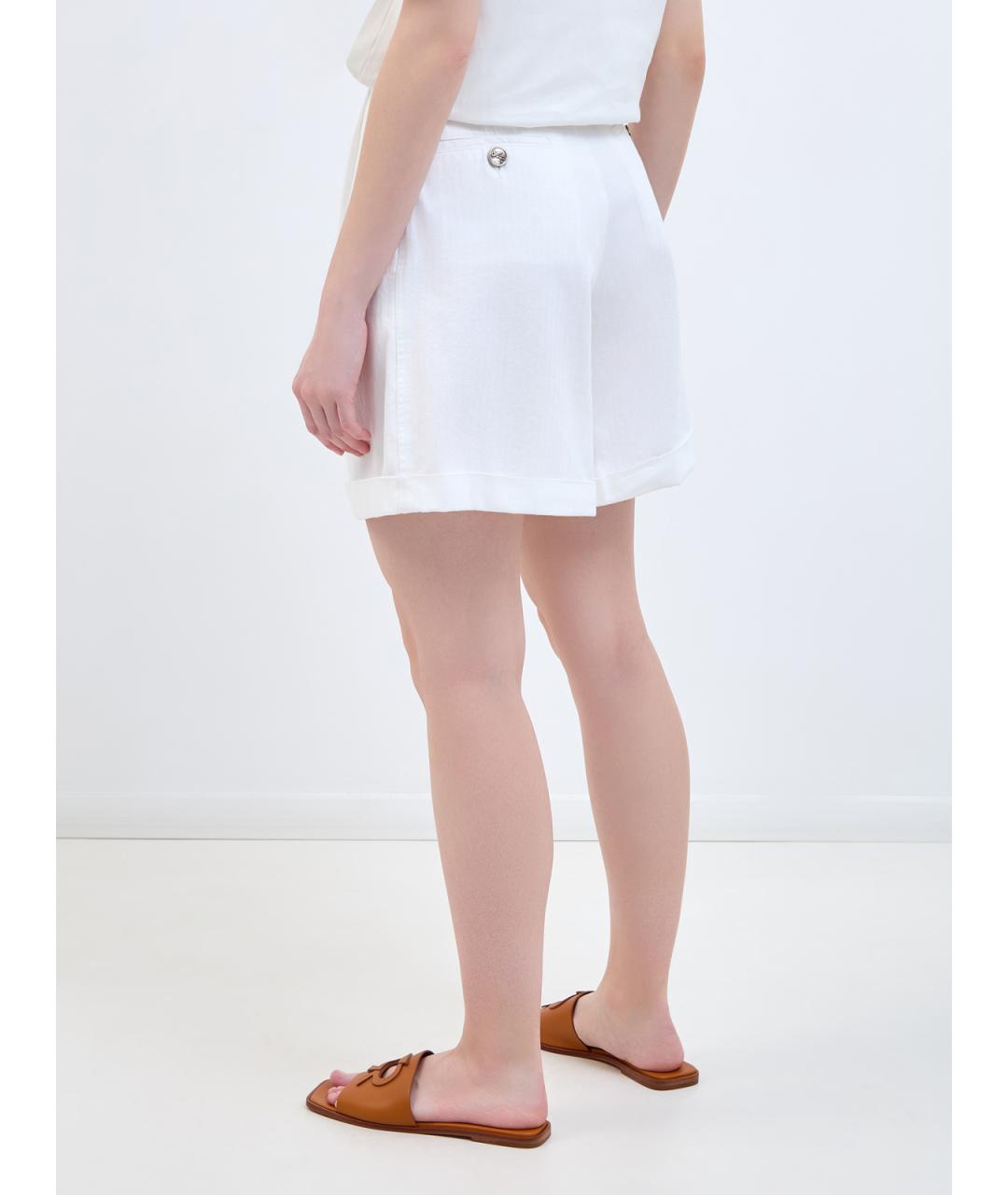 ETRO Белые хлопковые шорты, фото 4