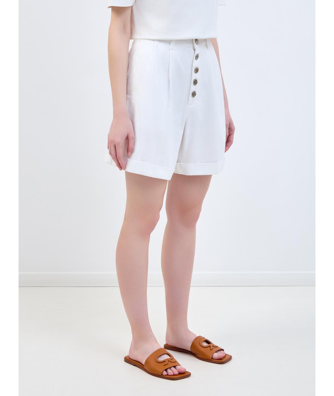 ETRO Белые хлопковые шорты, фото 3