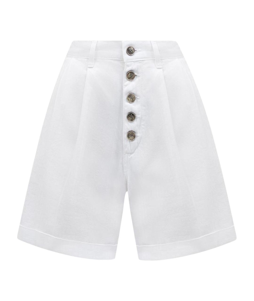 ETRO Белые хлопковые шорты, фото 1