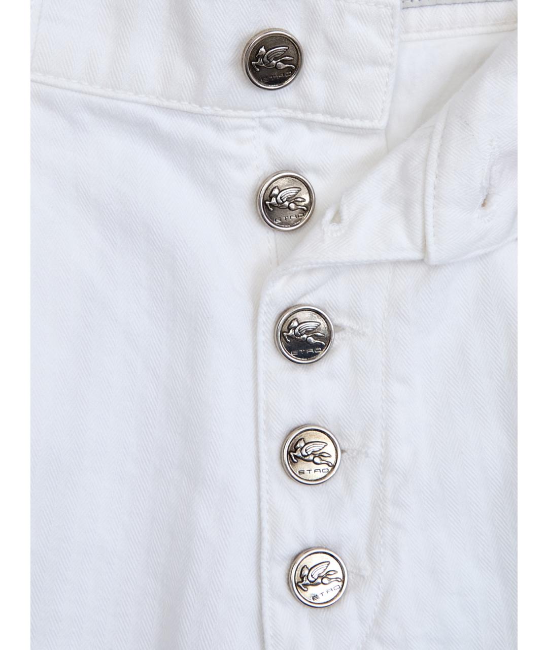 ETRO Белые хлопковые шорты, фото 6