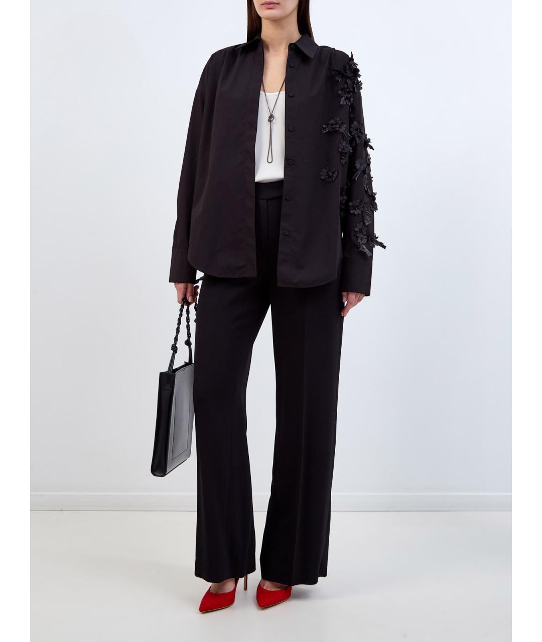 LORENA ANTONIAZZI Черная хлопковая рубашка, фото 2