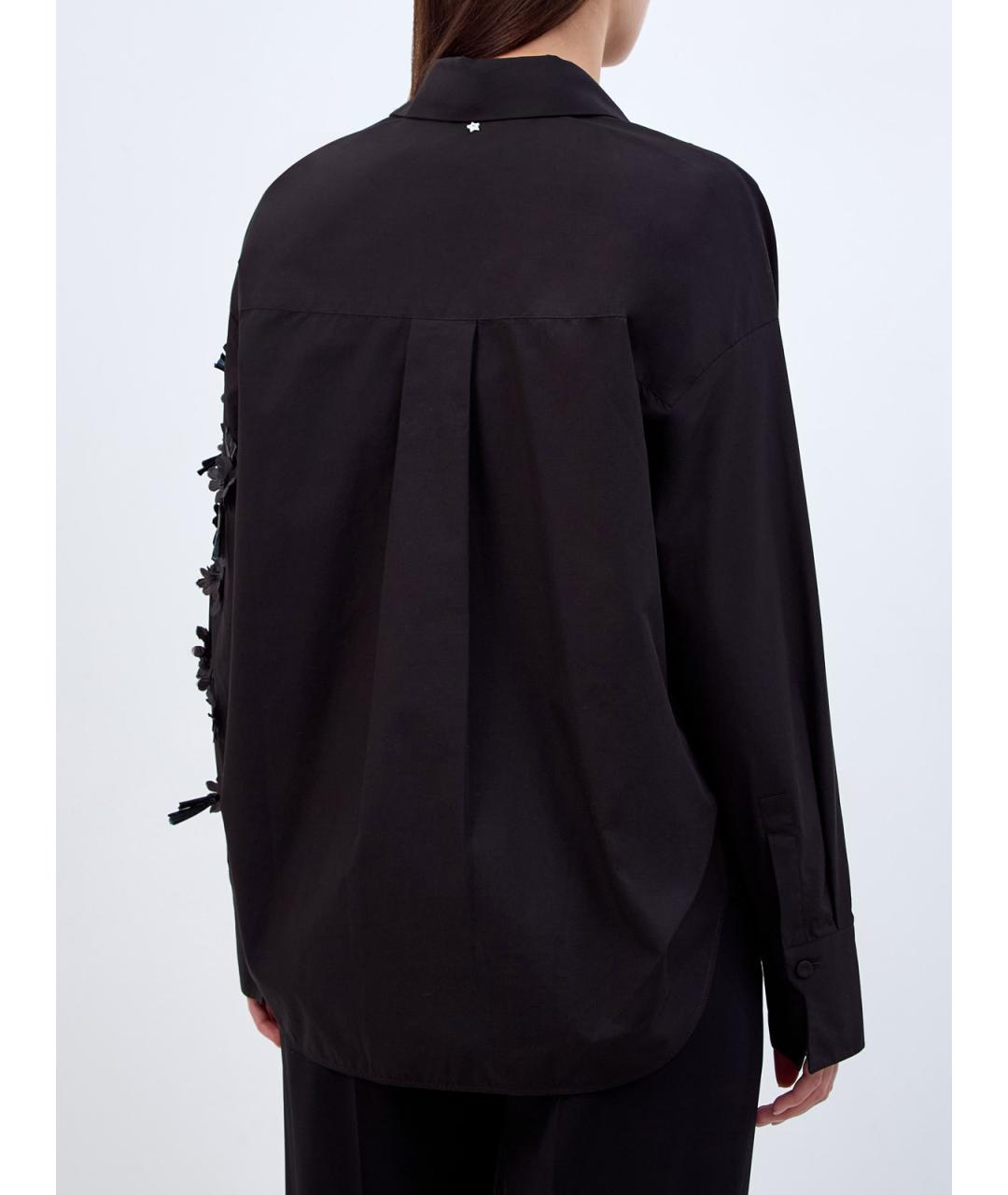 LORENA ANTONIAZZI Черная хлопковая рубашка, фото 4