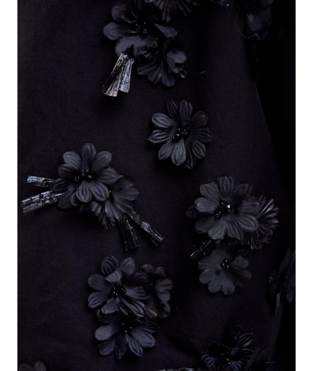 LORENA ANTONIAZZI Черная хлопковая рубашка, фото 5