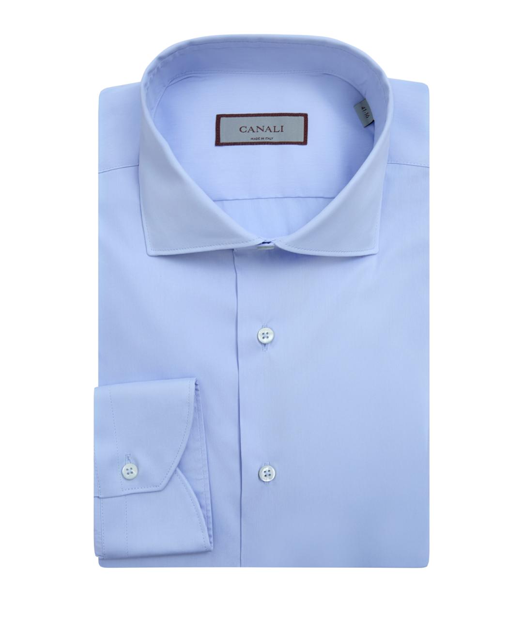 CANALI Голубая хлопковая кэжуал рубашка, фото 1