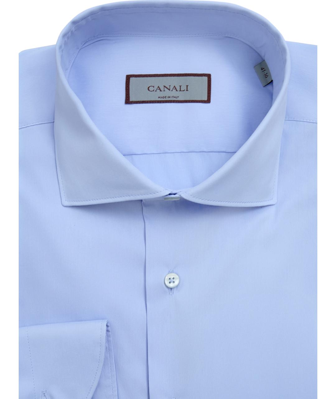 CANALI Голубая хлопковая кэжуал рубашка, фото 2