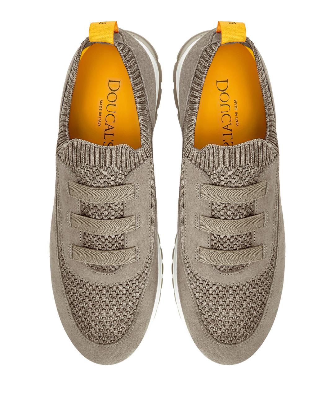 DOUCAL'S Коричневые текстильные низкие кроссовки / кеды, фото 6