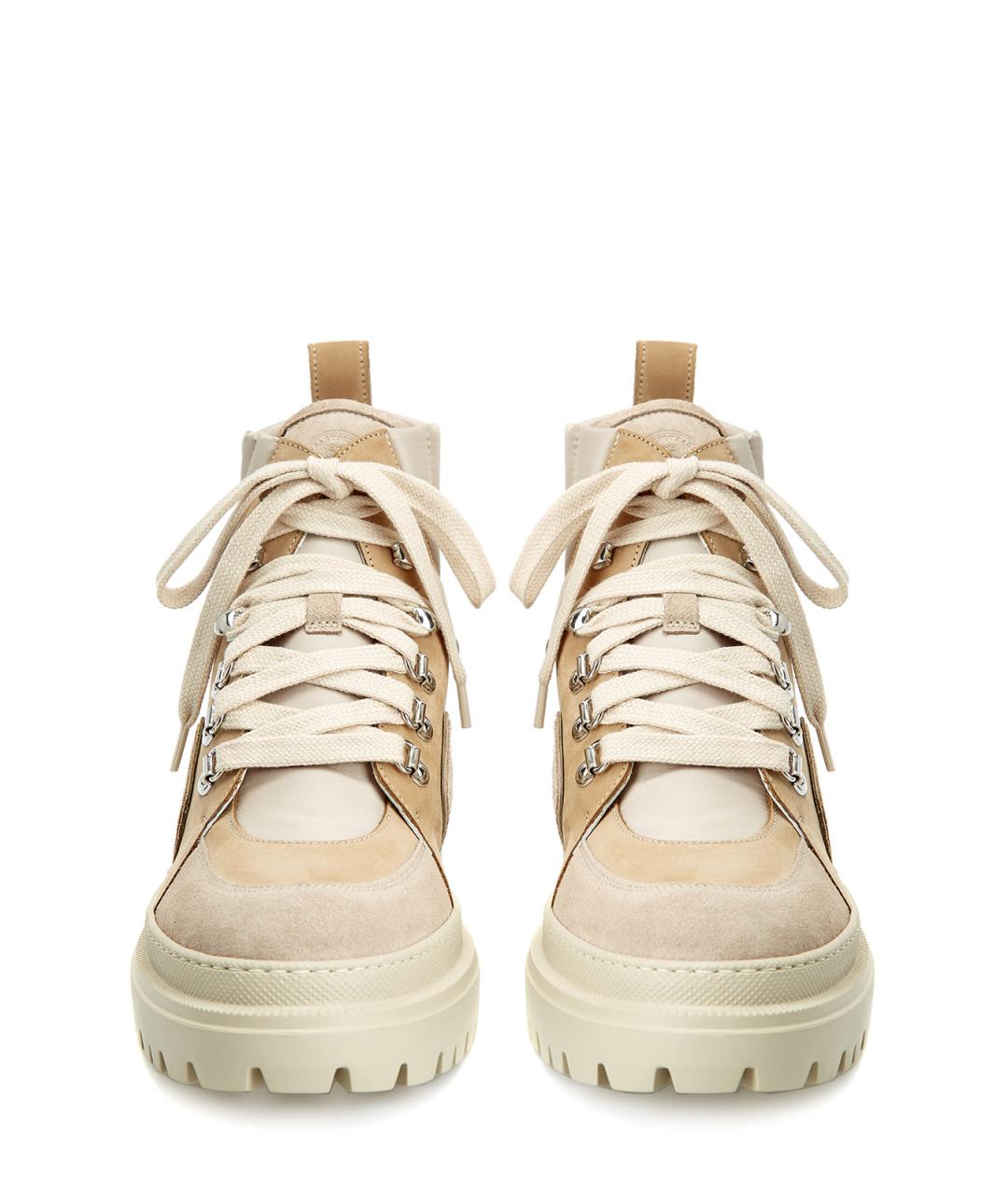 PESERICO Бежевые замшевые ботинки, фото 5