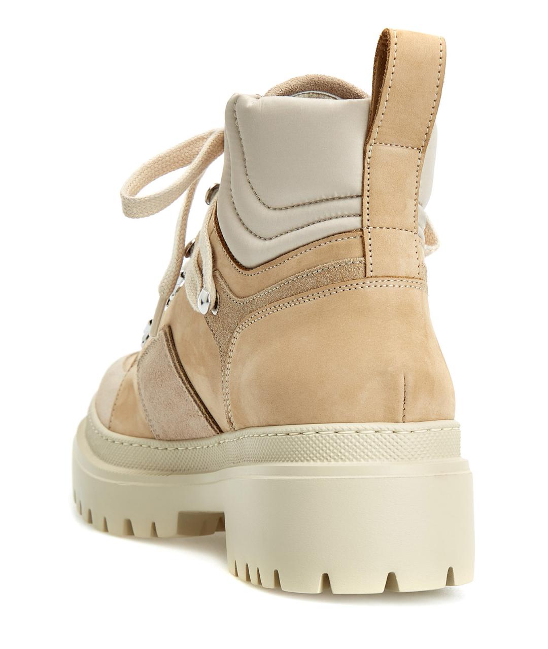 PESERICO Бежевые замшевые ботинки, фото 4