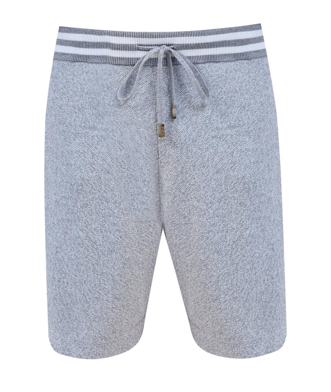 PESERICO Серые хлопковые шорты, фото 1