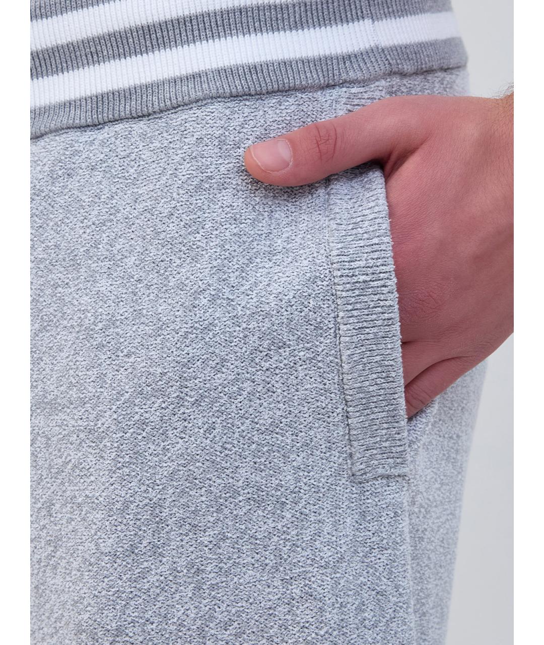 PESERICO Серые хлопковые шорты, фото 5