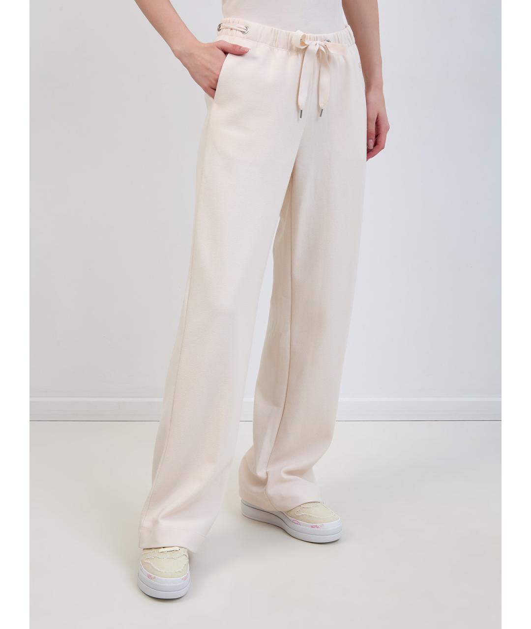 PARAJUMPERS Бежевые полиэстеровые прямые брюки, фото 3