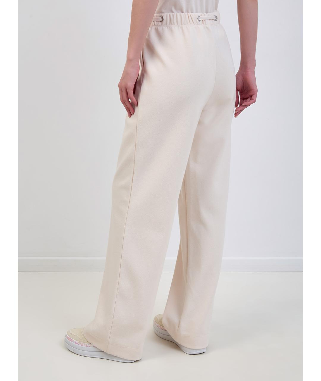 PARAJUMPERS Бежевые полиэстеровые прямые брюки, фото 4