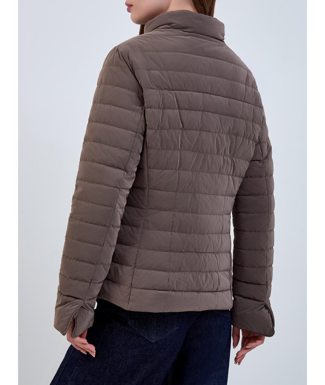 MOORER Коричневая полиамидовая куртка, фото 4