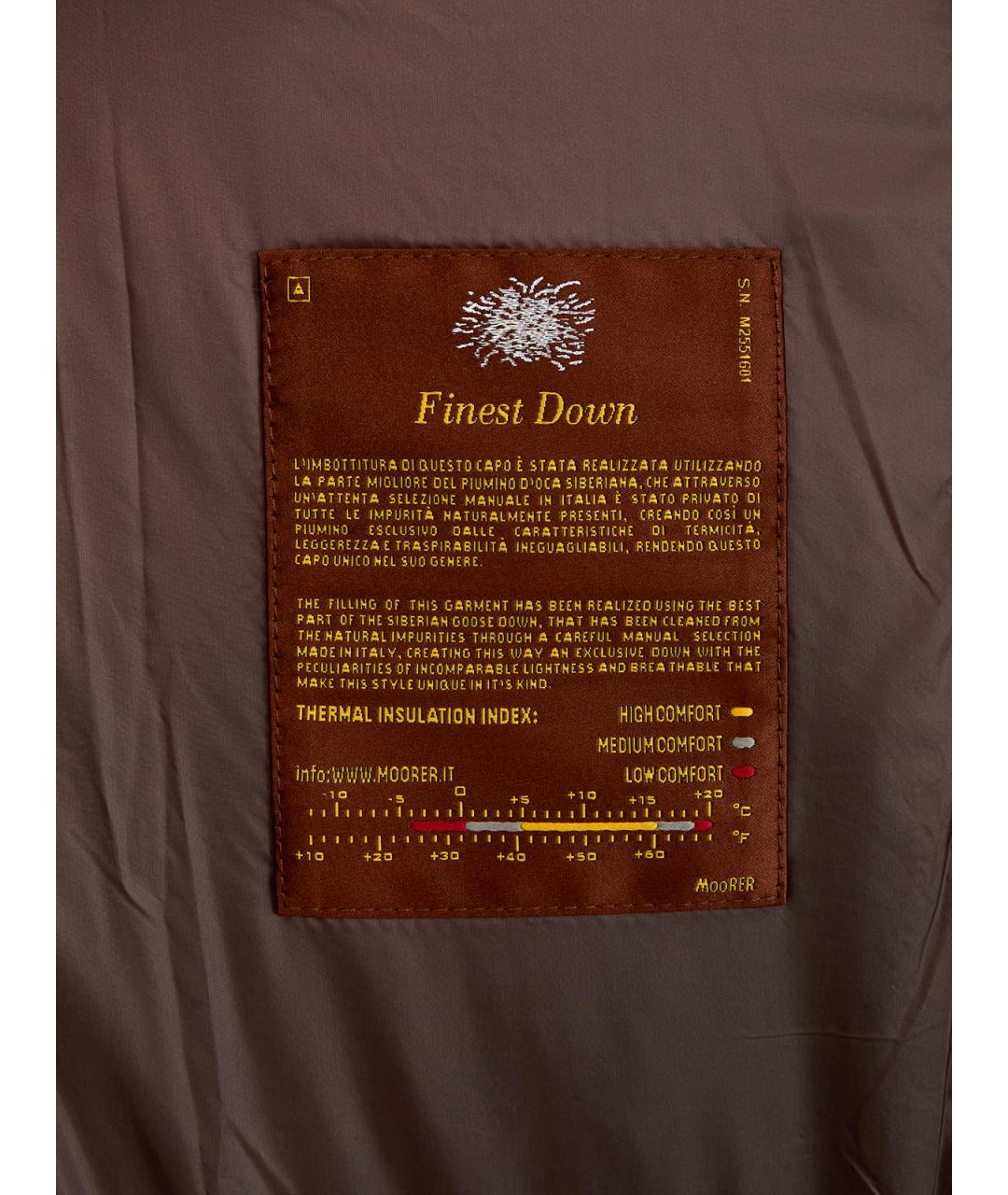 MOORER Коричневая полиамидовая куртка, фото 6