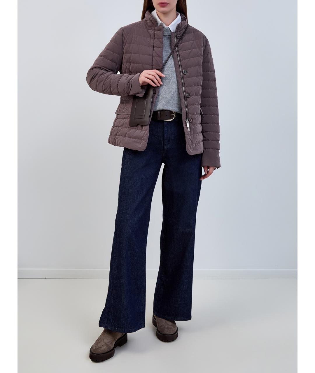 MOORER Коричневая полиамидовая куртка, фото 2