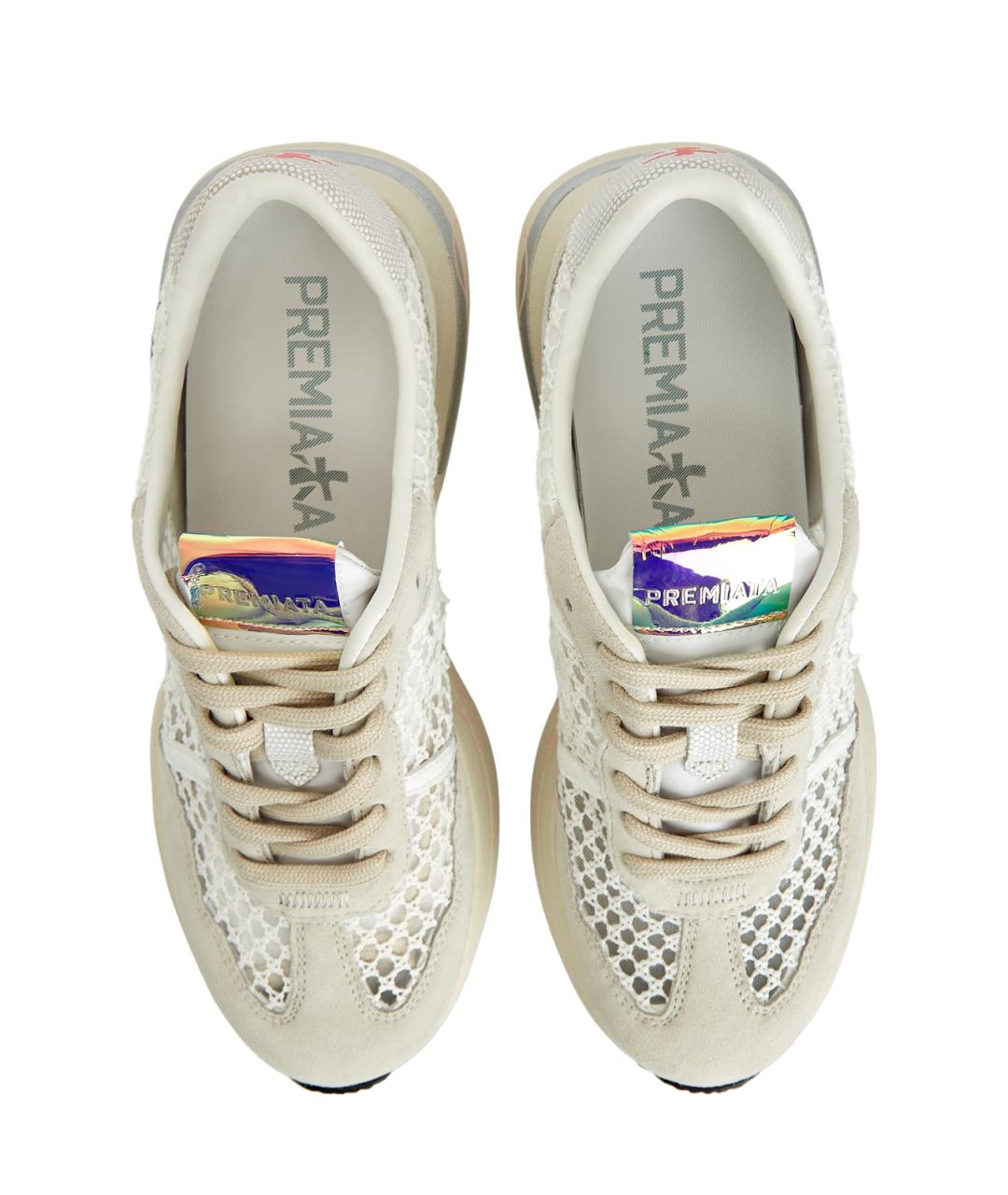 PREMIATA Бежевые замшевые кроссовки, фото 6