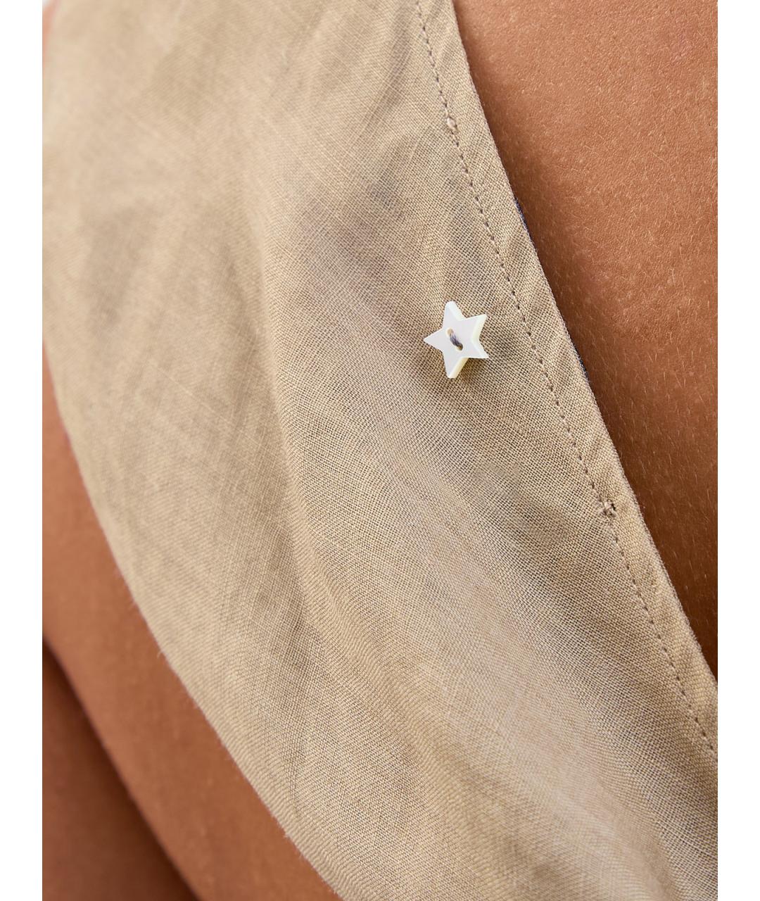 LORENA ANTONIAZZI Бежевая льняная майка, фото 5