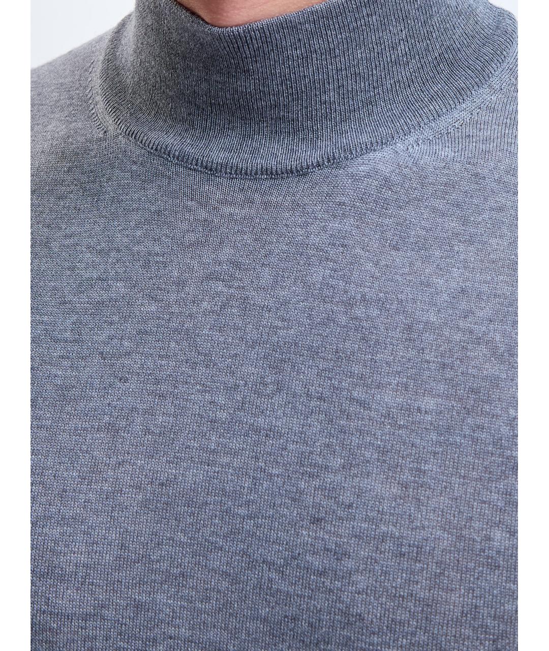 CANALI Серая шерстяная водолазка, фото 5