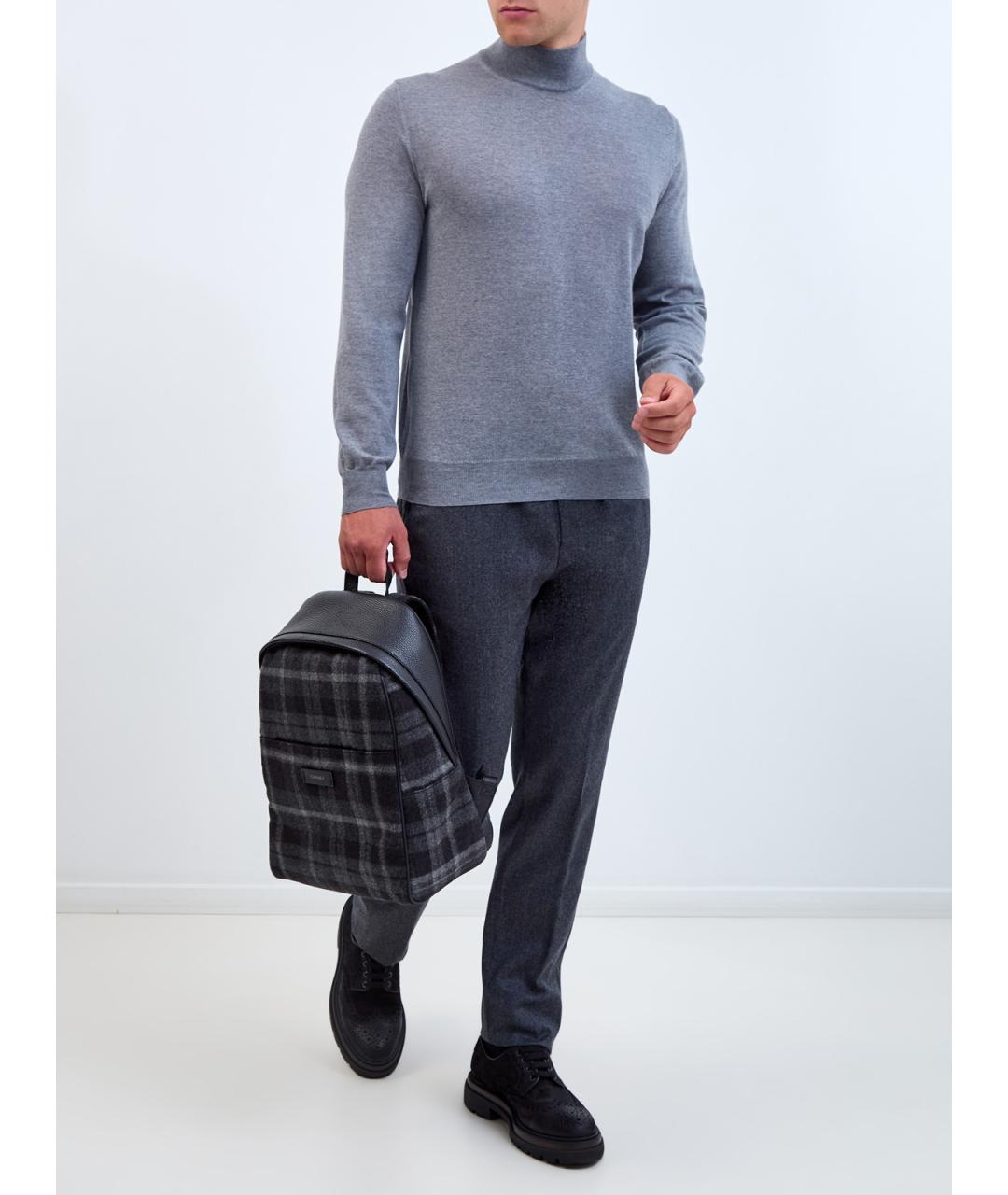 CANALI Серая шерстяная водолазка, фото 2