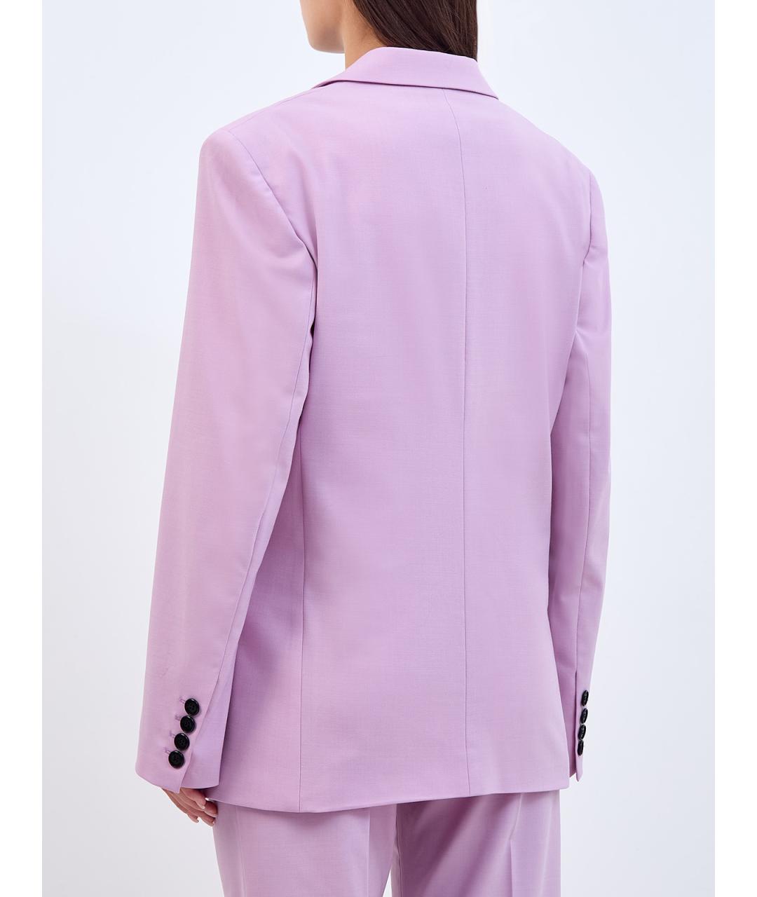 KARL LAGERFELD Фиолетовый полиэстеровый жакет/пиджак, фото 4