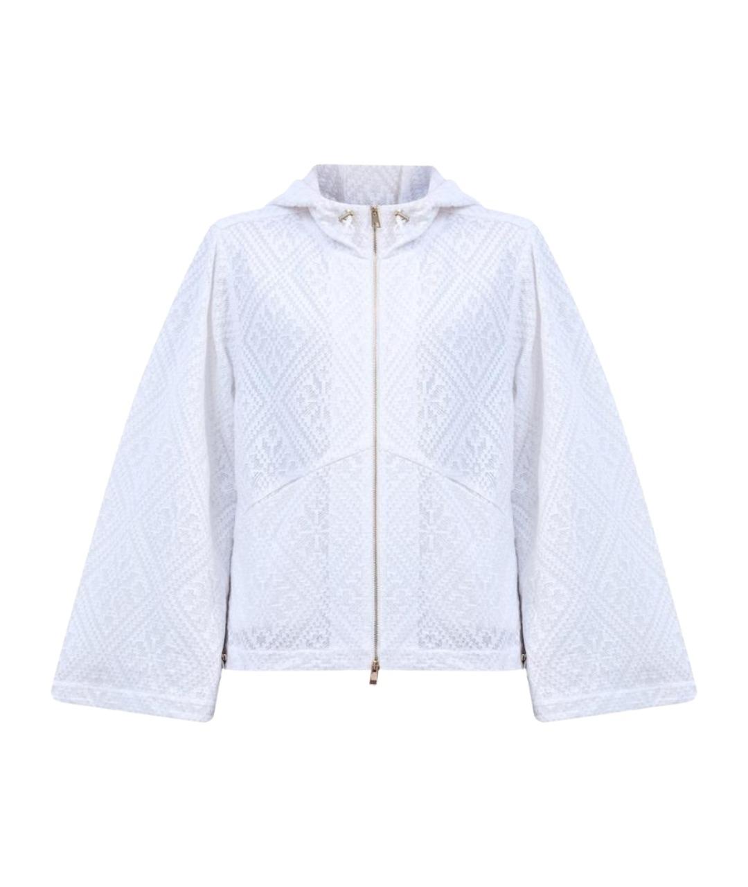 LORENA ANTONIAZZI Белая хлопковая куртка, фото 1