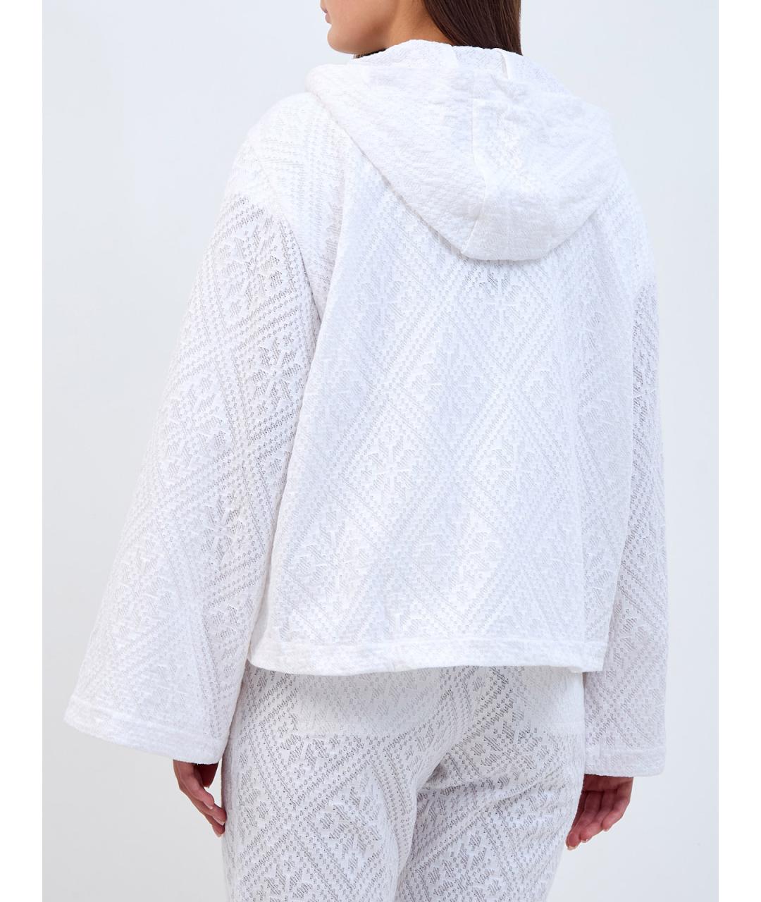 LORENA ANTONIAZZI Белая хлопковая куртка, фото 4