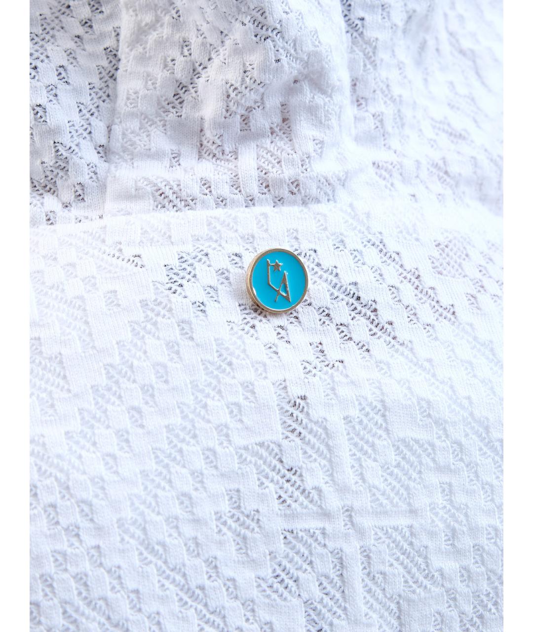 LORENA ANTONIAZZI Белая хлопковая куртка, фото 5