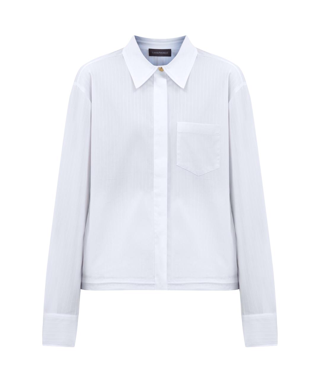 LORENA ANTONIAZZI Белая хлопковая рубашка, фото 1