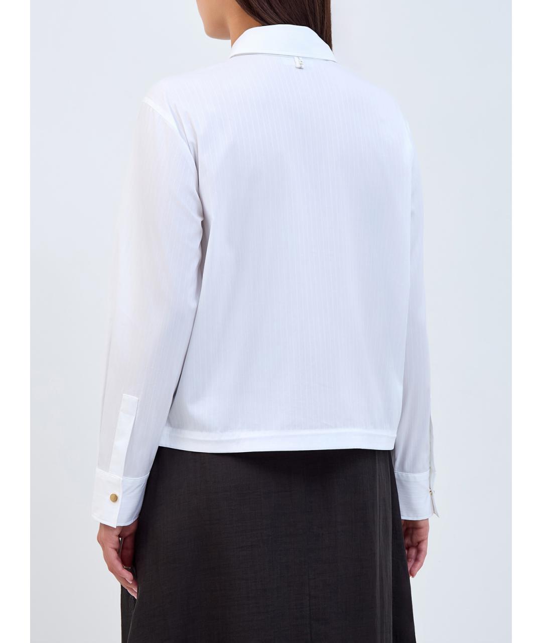 LORENA ANTONIAZZI Белая хлопковая рубашка, фото 4