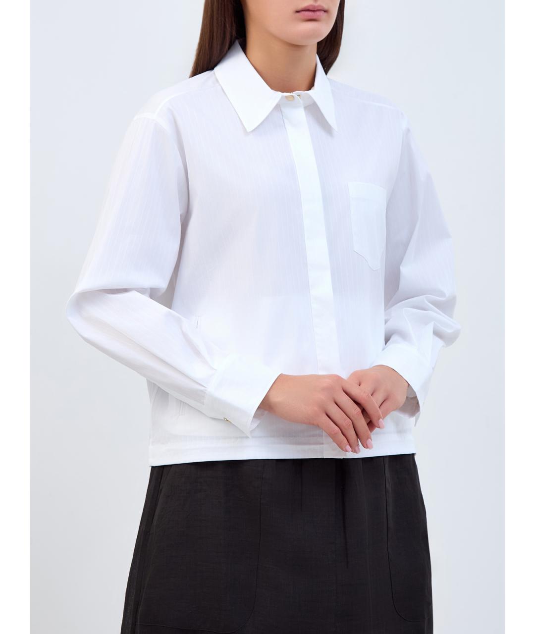 LORENA ANTONIAZZI Белая хлопковая рубашка, фото 3