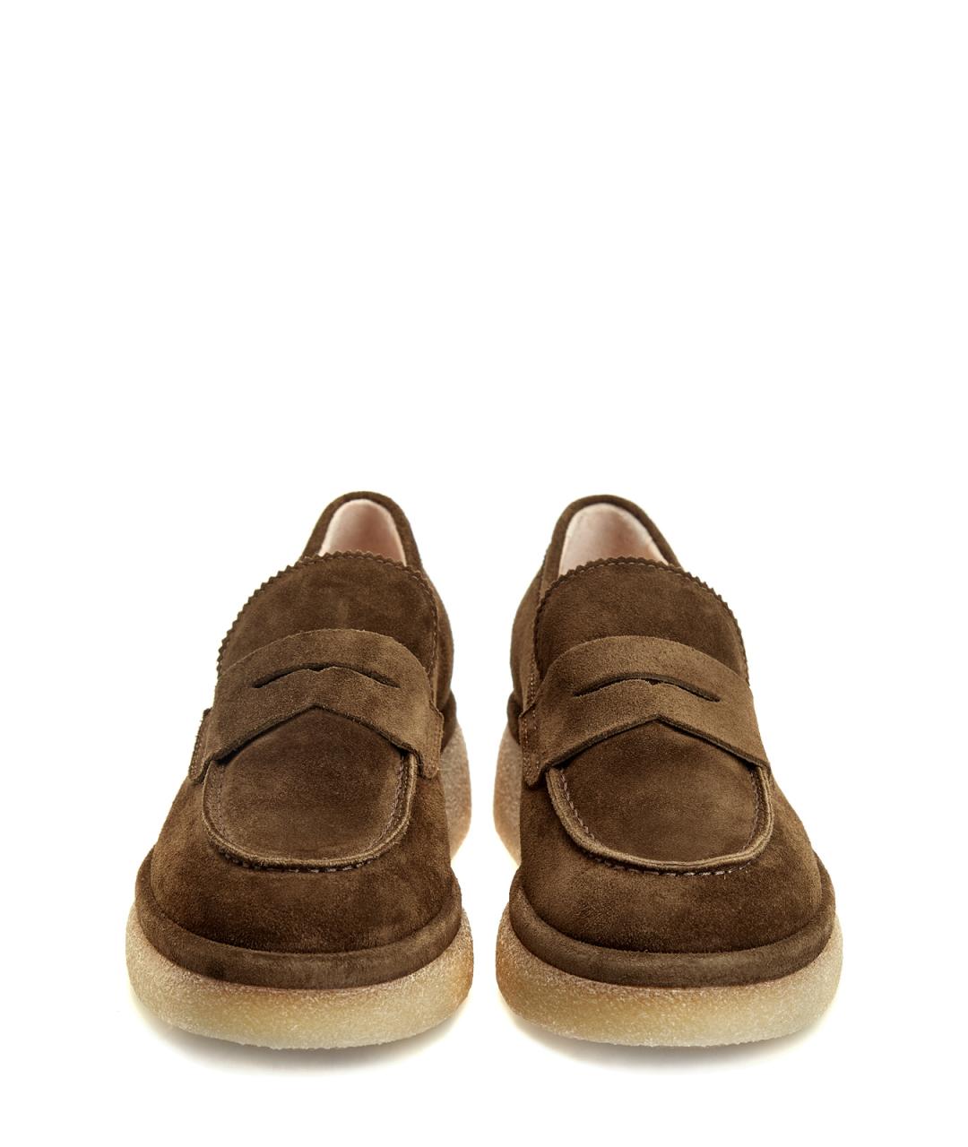AGL Коричневые замшевые лоферы, фото 6