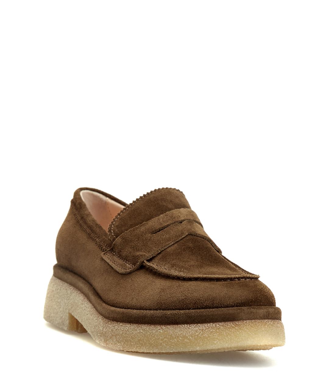 AGL Коричневые замшевые лоферы, фото 3