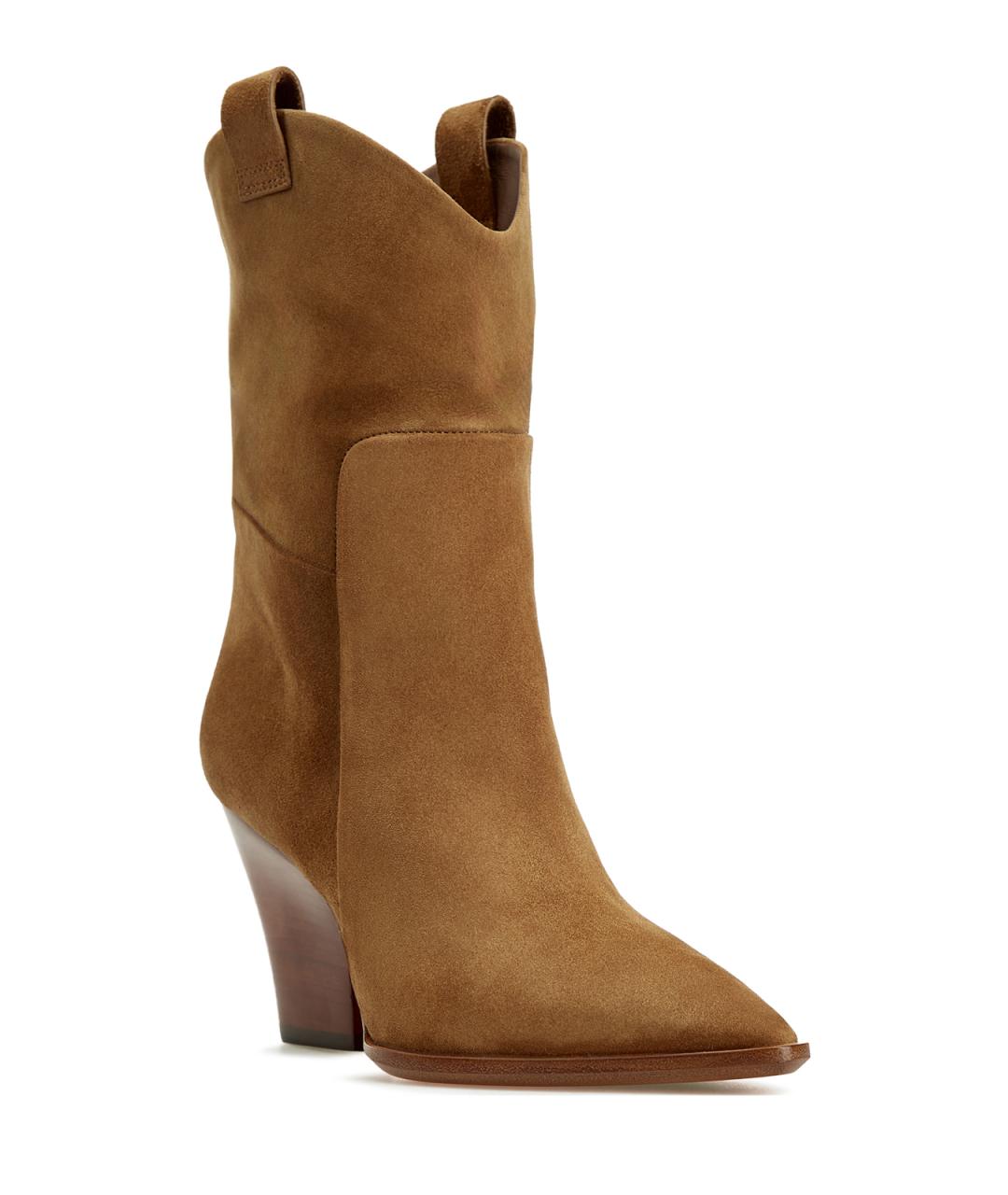 SANTONI Коричневые замшевые ботильоны, фото 3