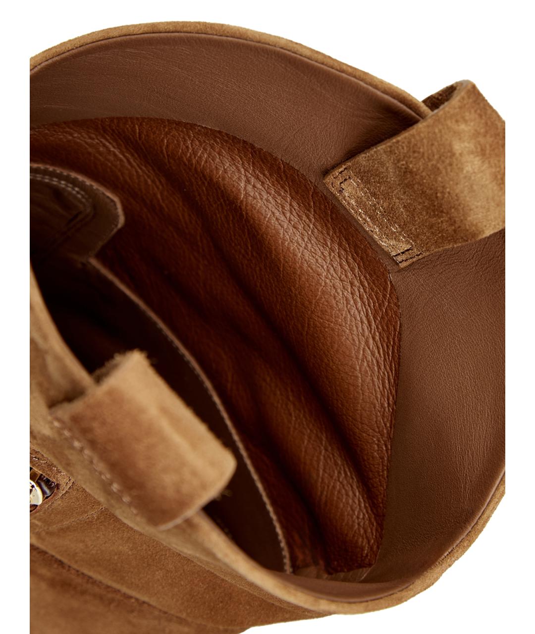 SANTONI Коричневые замшевые ботильоны, фото 6