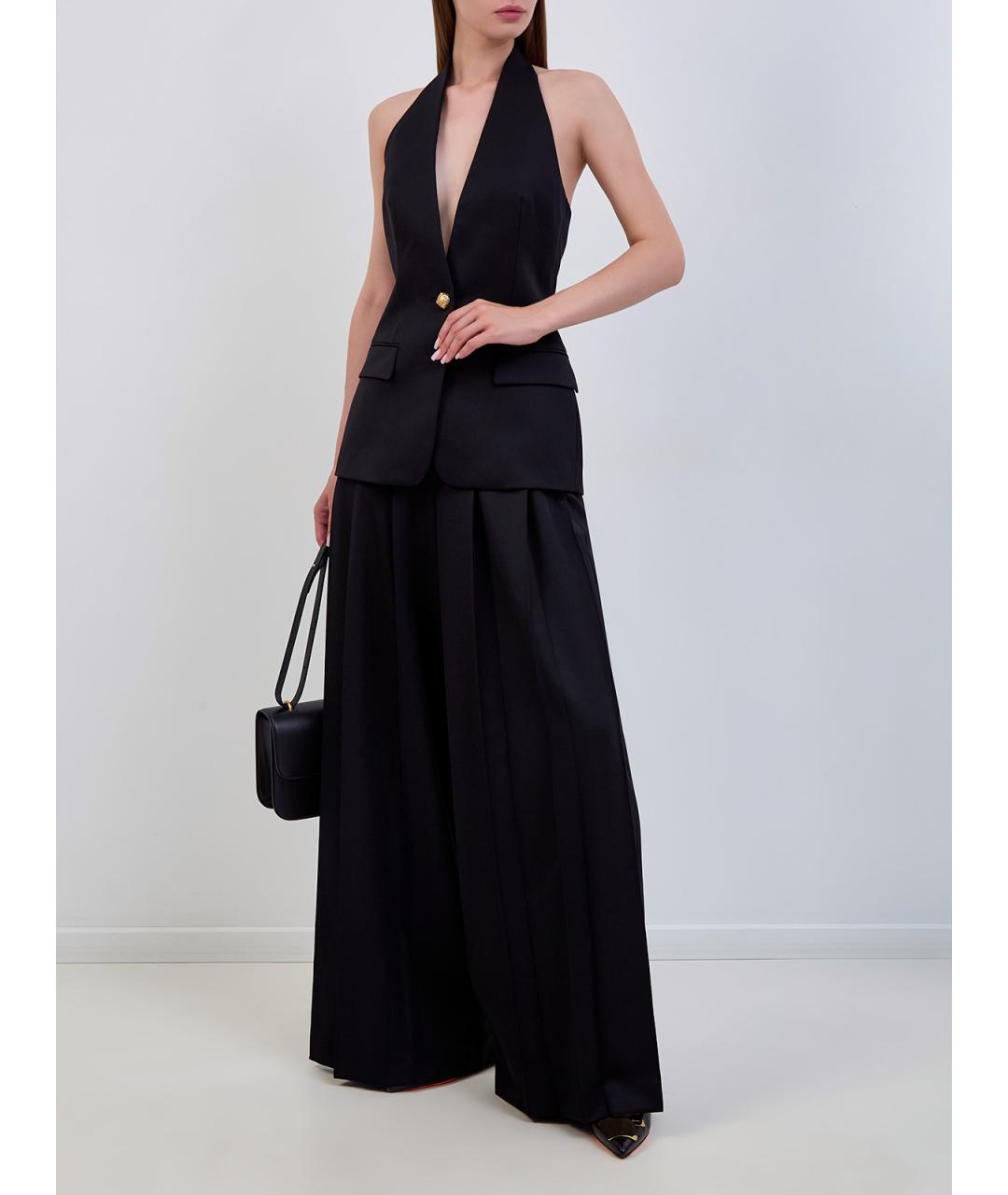 GIUSEPPE DI MORABITO Черный шерстяной жилет, фото 2