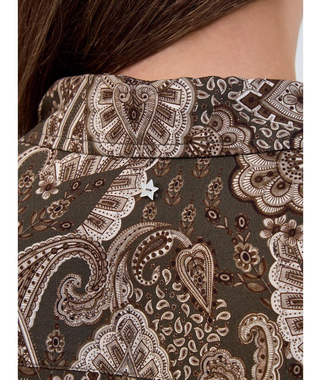 LORENA ANTONIAZZI Зеленая вискозная рубашка, фото 3