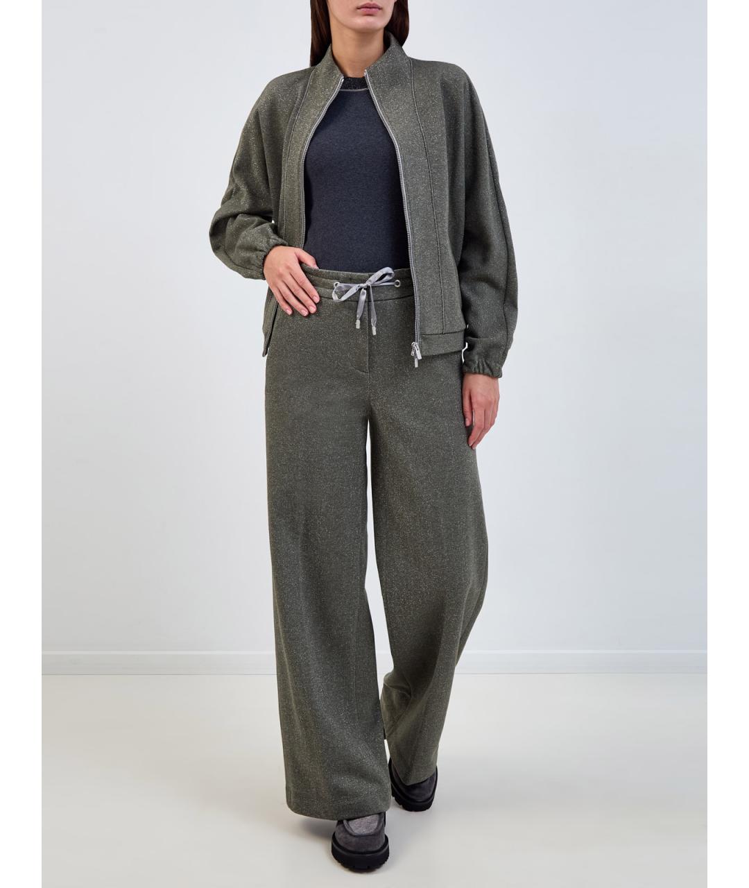 PESERICO Серая хлопковая блузы, фото 2