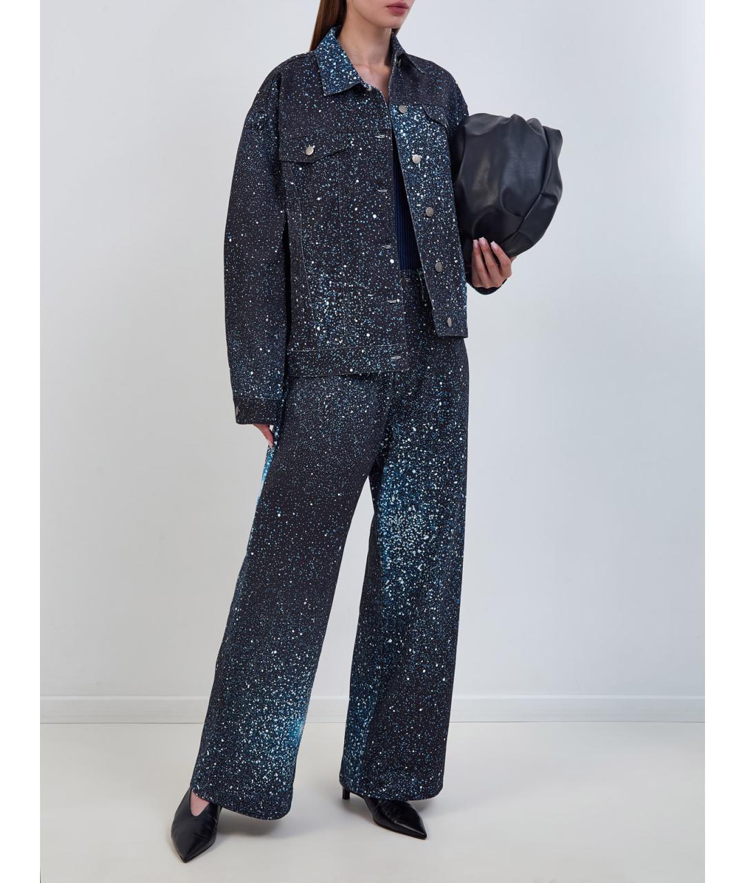 GIUSEPPE DI MORABITO Темно-синие хлопковые прямые джинсы, фото 2