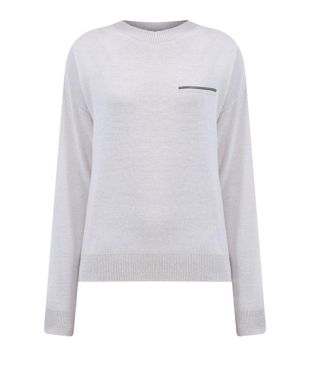 PESERICO Белый кашемировый джемпер / свитер, фото 1