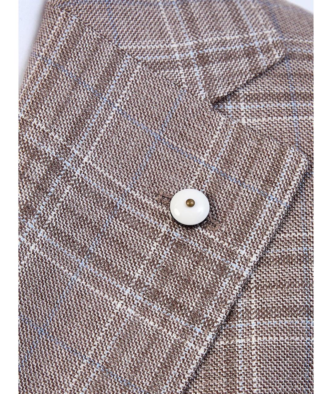 L.B.M. 1911 Коричневый шерстяной пиджак, фото 4