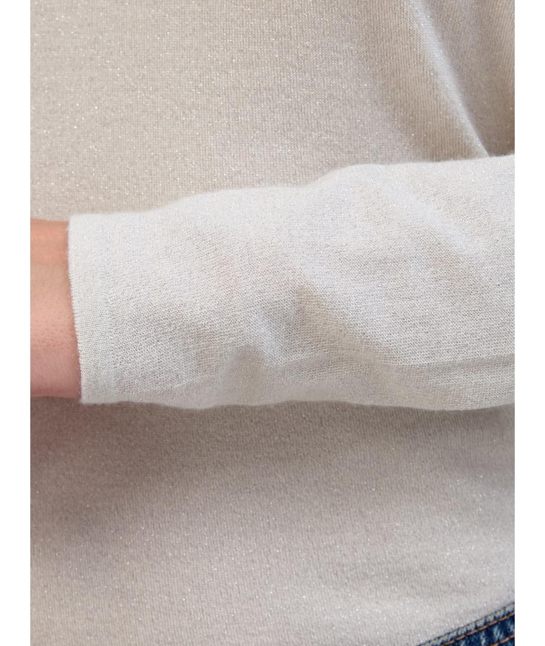 BRUNELLO CUCINELLI Белый кашемировый джемпер / свитер, фото 5