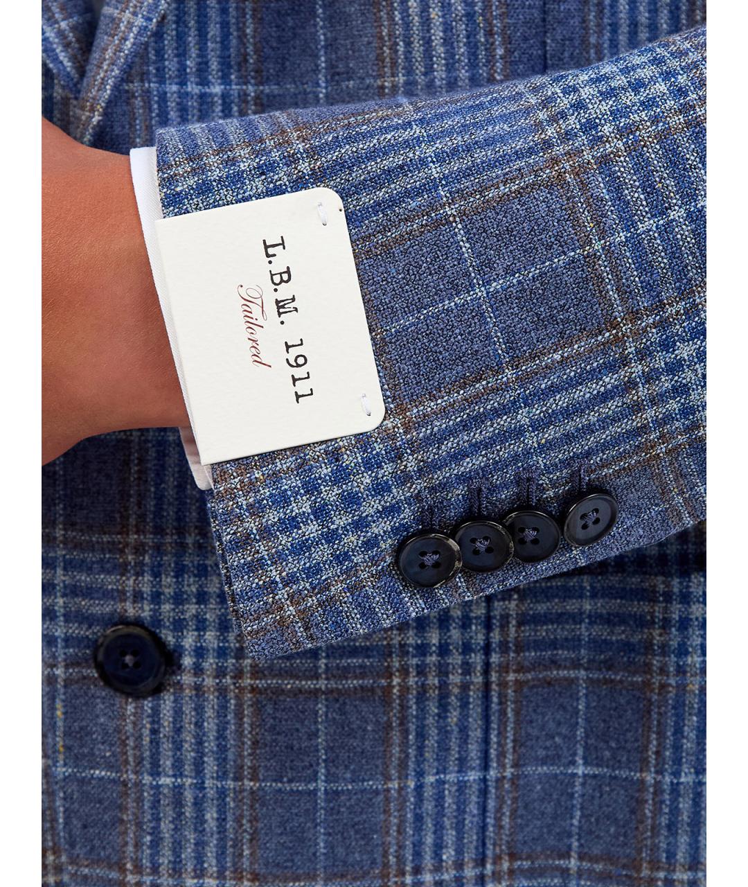 L.B.M. 1911 Синий шелковый пиджак, фото 3