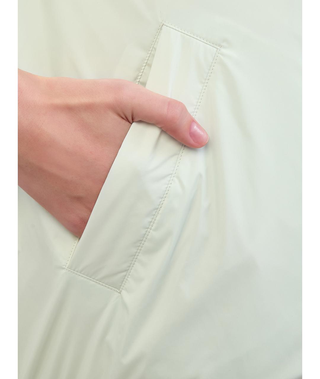 YVES SALOMON Зеленый полиэстеровый пуховик, фото 5